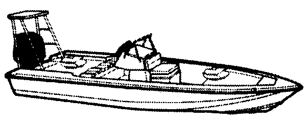Carver V-Hull Center Console Shallow Draft Fishing Boat