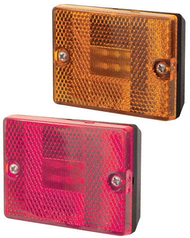 Optronics Square Marker Clearance Lights: Stud Mount
